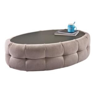 Stovetop oval sofa front table