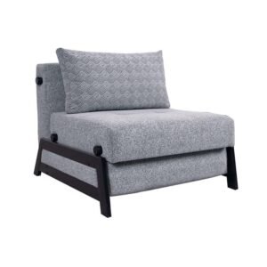 Single sofa bed, width 80 dila (black base)